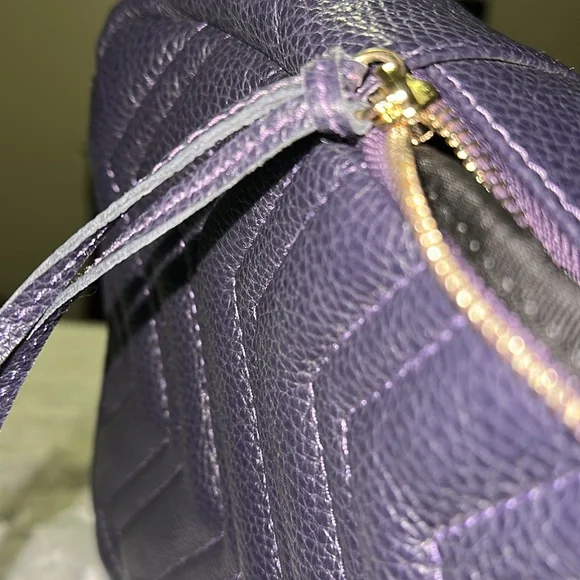 Borse in Pelle violet Quilted Backpack Leather made in Italy 11.5x10x3 Borse in Pelle violet Quilted Backpack Leather made in Italy  main image 3